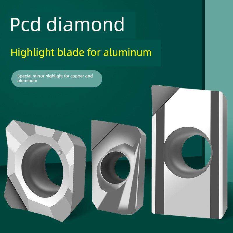 金刚石数控刀片Pcd金刚石镜面高光铝铣刀Apkt1135 1604R0.8刀片