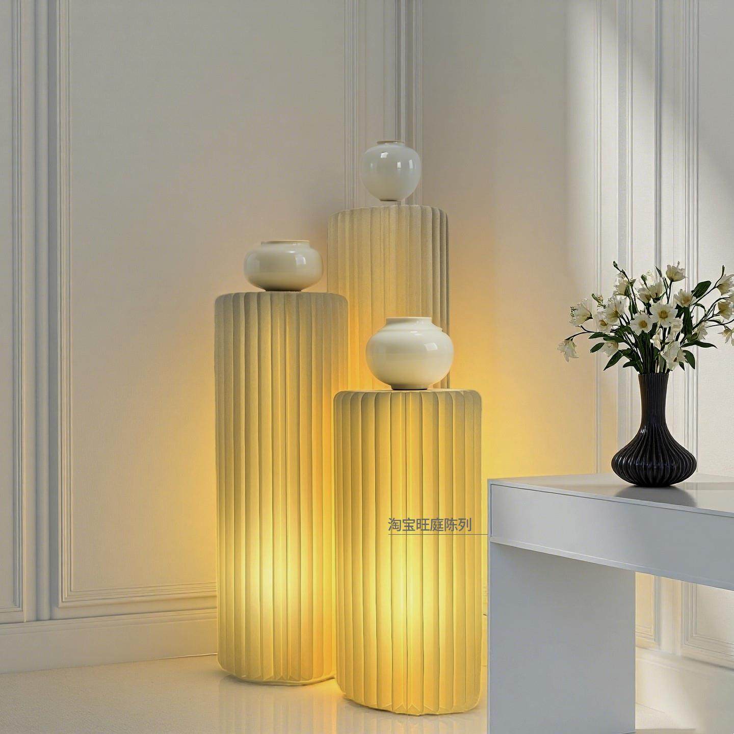 展示台发光带灯底座化妆品护肤礼盒产品圆形展台橱窗中秋道具陈列,商业/办公家具,展示地台/底座,淘宝优惠券,粉丝福利购,淘宝优惠卷