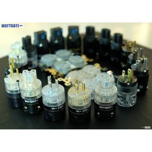 美国WATTGATE 新版 老款 电源插头插尾插座 有镀金 镀铑 镀银