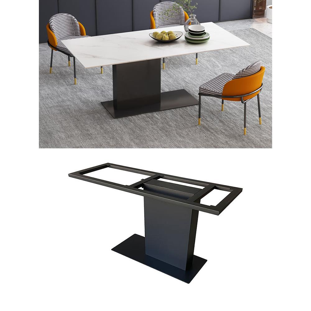 桌腿支架餐桌脚岩板桌架岛台支撑架定制轻奢办公桌子腿铁艺支撑腿