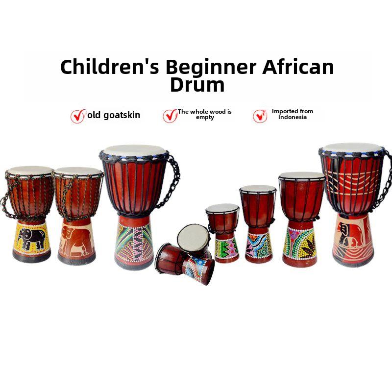 手鼓舞蹈道具4寸5寸6寸8寸非洲鼓迷你小鼓幼儿早教手鼓丽江手鼓