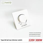 后切Led调光器90 240V高压86型后切Mos调光开关红外遥控触摸