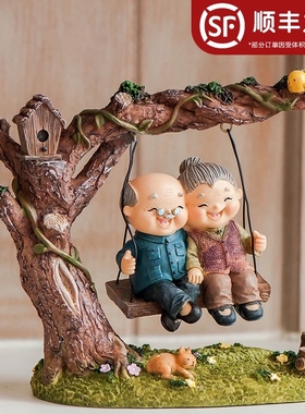 卧室装饰品酒柜摆件家居中式新客厅电视柜工艺品创意新婚礼物结婚