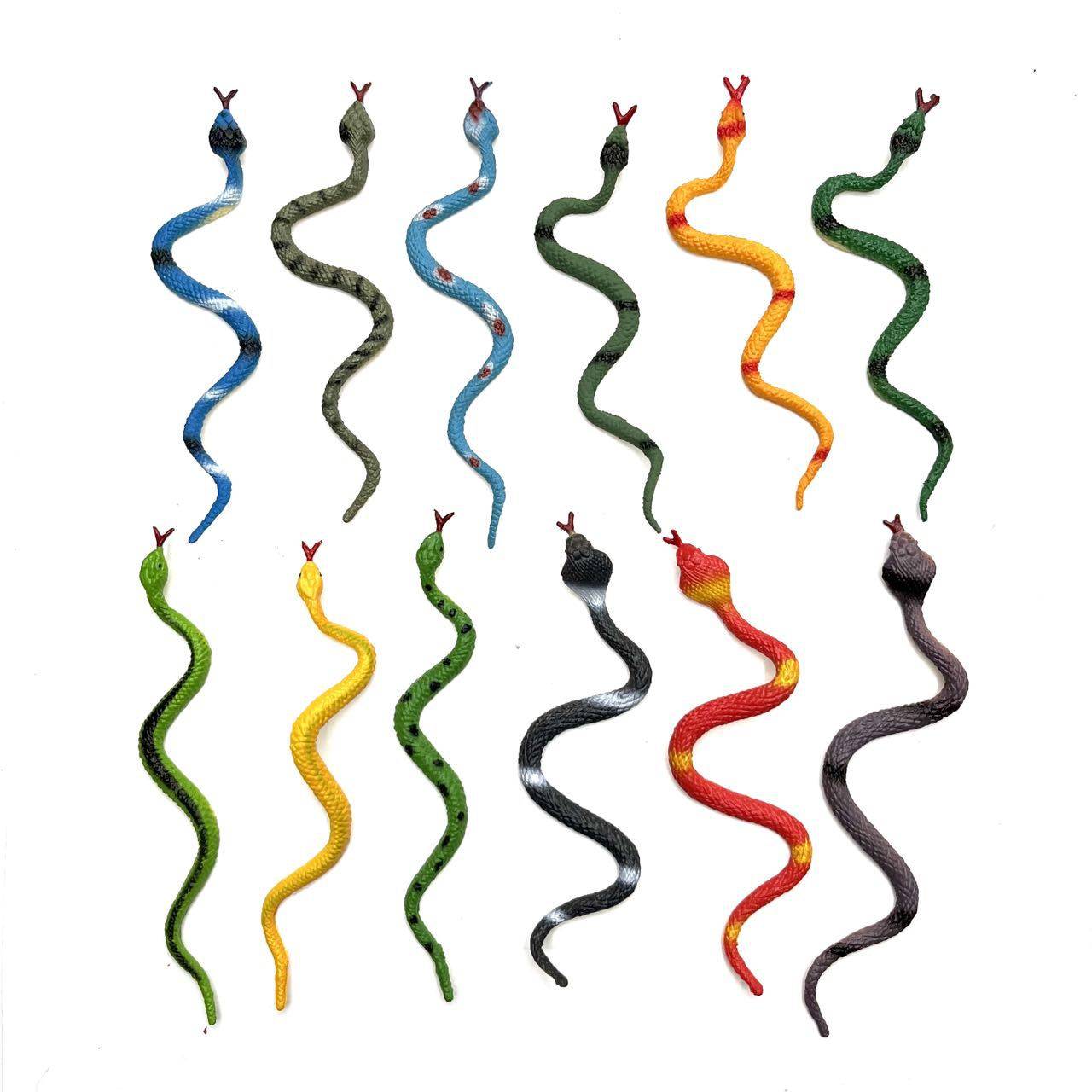 跨境仿真塑胶模型蛇玩具科教儿童认知沙盘摆件其他配件11厘米小蛇