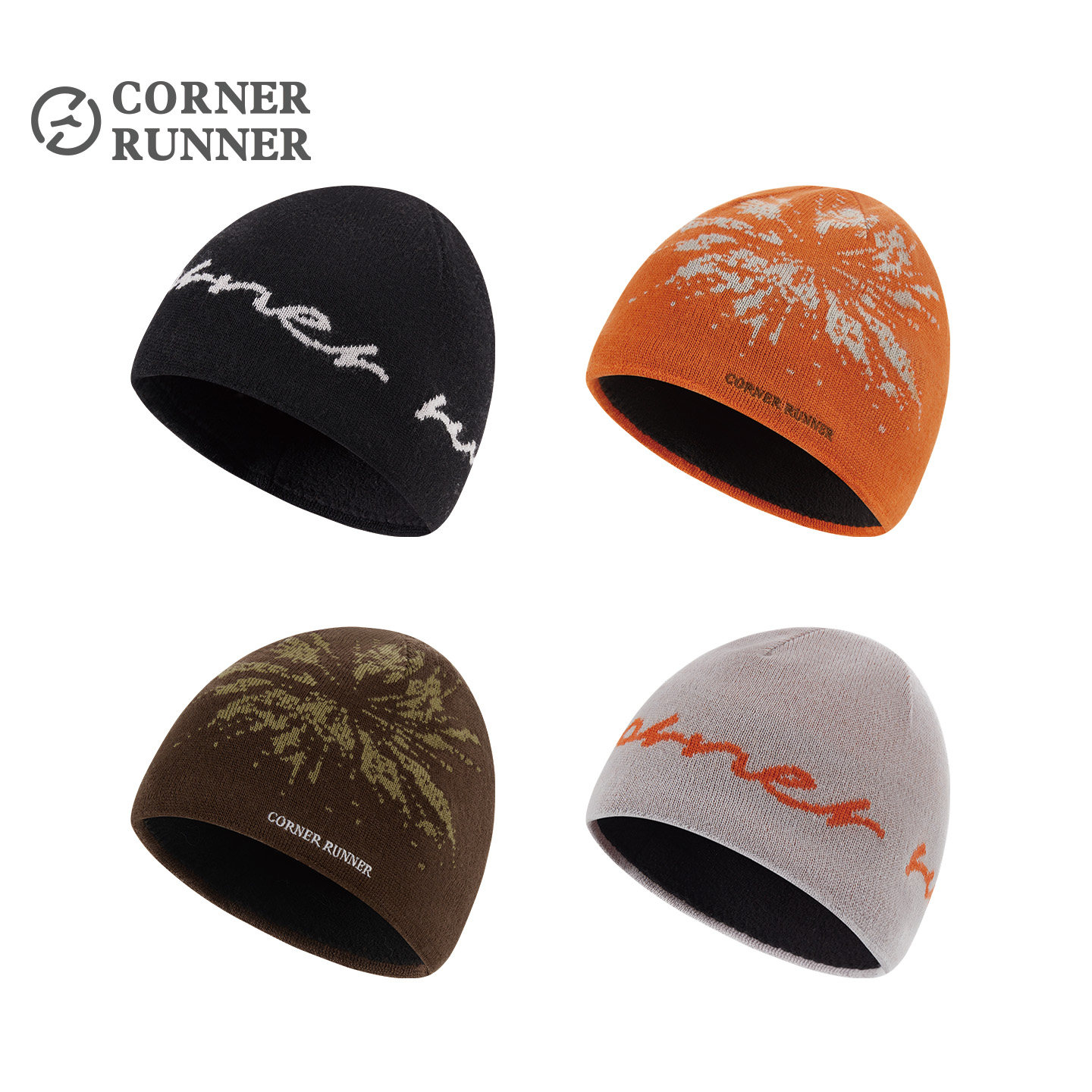 CornerRunner 50%羊毛针织帽防风保暖户外运动骑行徒步冷帽春季