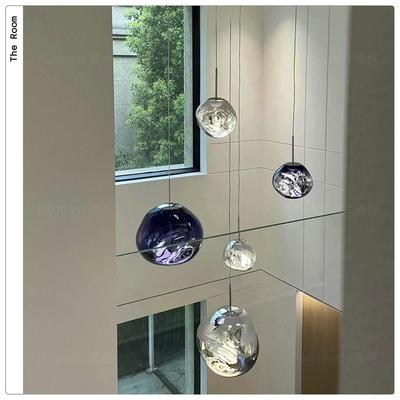 英国 Melt熔岩吊灯设计师款loft覆式别墅楼梯挑空客厅组合吊灯