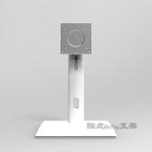 白色显示器支架铝合金通用电脑显示屏底座可升降旋转24 34寸