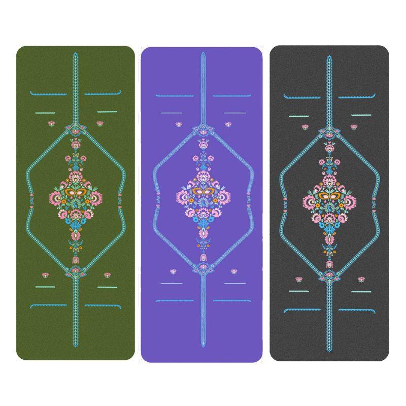 瑜珈垫2025新款专业防滑磨砂天然橡胶瑜珈垫专业防滑减震