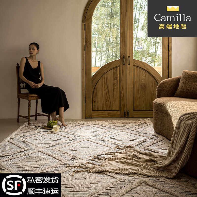 Camilla土耳其进口地毯极简客厅地垫轻奢高级感别墅地毯床边毯