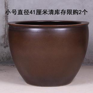 景德镇陶瓷锦鲤金鱼缸特大号庭院门海大型睡莲缸荷花缸老式 大水缸