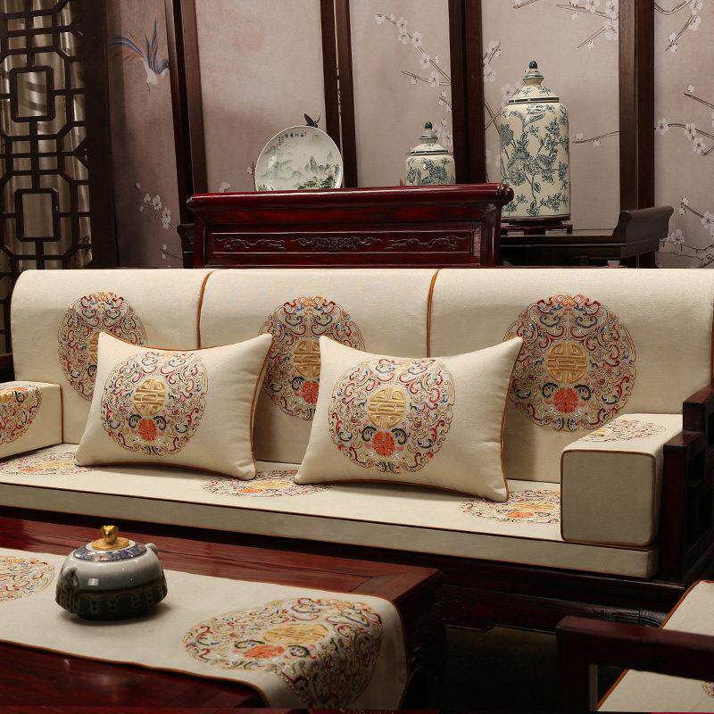 红木椅子沙胶坐垫中护发乳式实木家俱沙发罗垫带靠背棕汉床垫海绵