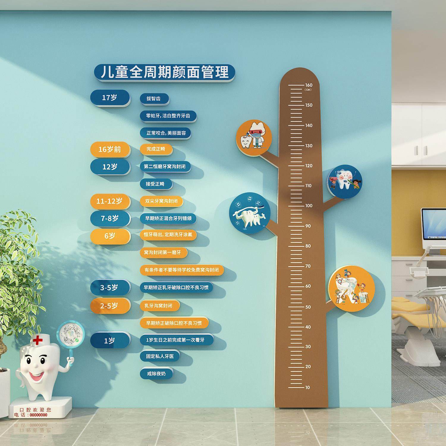 儿童口腔门诊所医院墙面软装饰牙科室背景文化宣传海报壁挂画形象,家居饰品,文化墙贴,淘宝优惠券,粉丝福利购,淘宝优惠卷