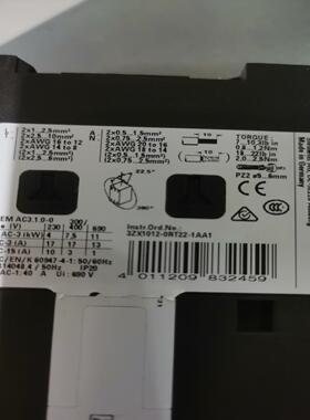 接触器 3ZX1012-0RT22-1AA1 辅助触头~询价