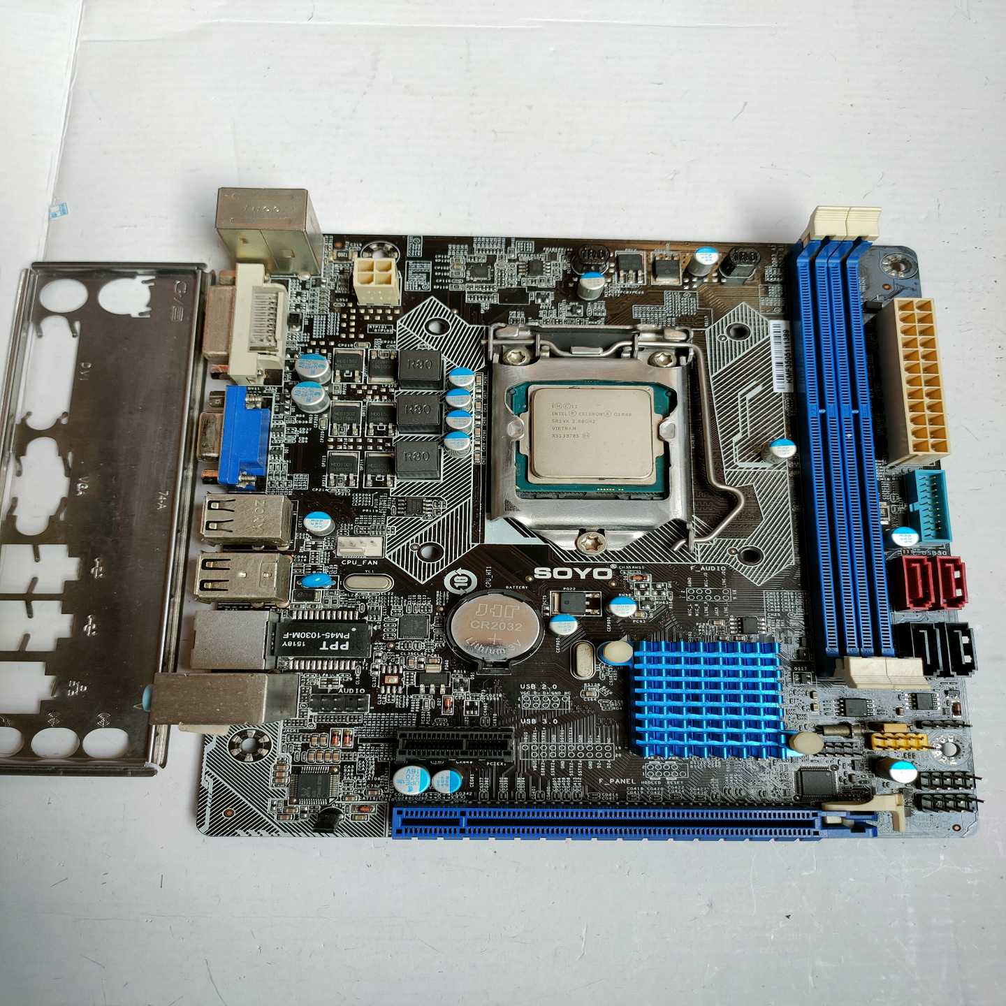 议价拆机梅捷H81主板+G1840Cpu套装，品像如图，测试功能