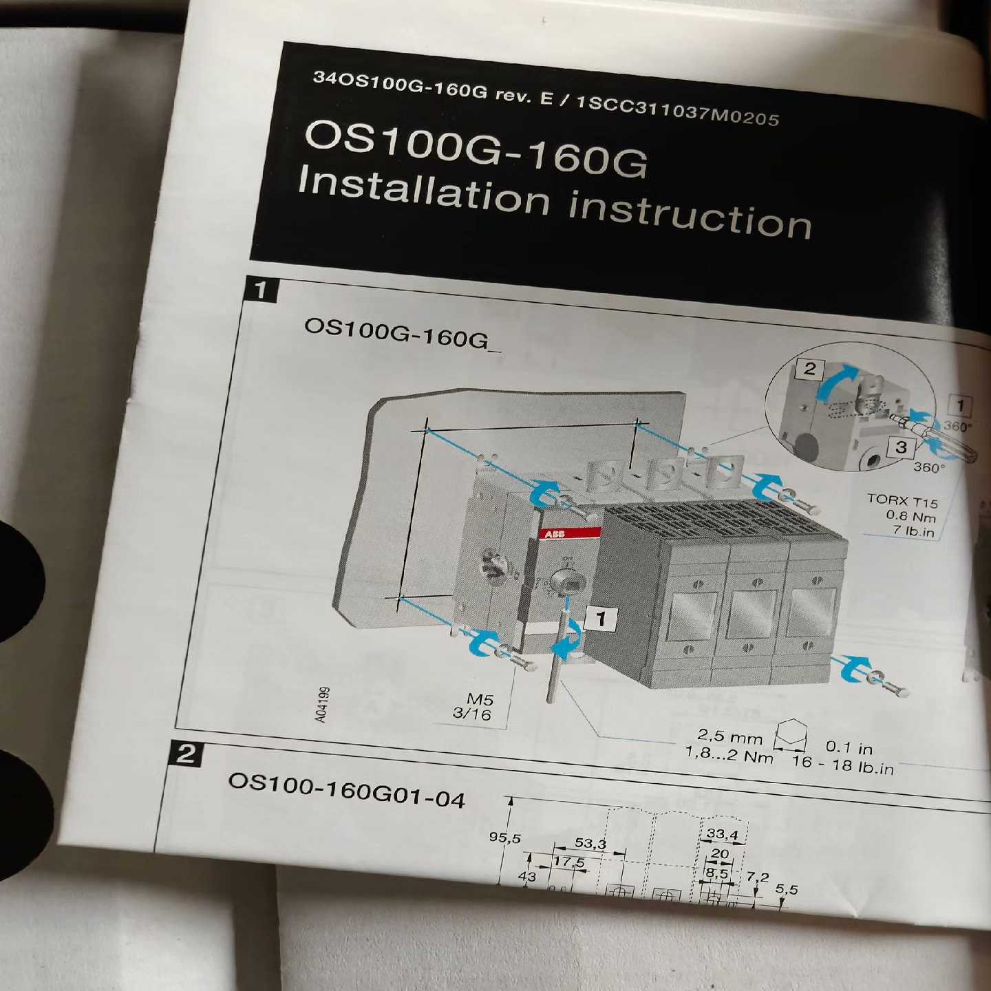 ABB OS100G-160G【鑫鑫商铺】