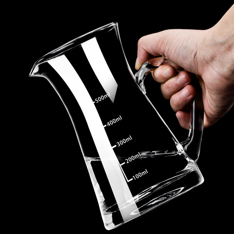 大容量带刻度红酒醒酒器倒酒器加厚玻璃白酒分酒器老酒勾兑分酒壶