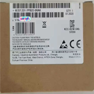 未开封6ES7231 7PB22 0XA8质保一年 通通配件