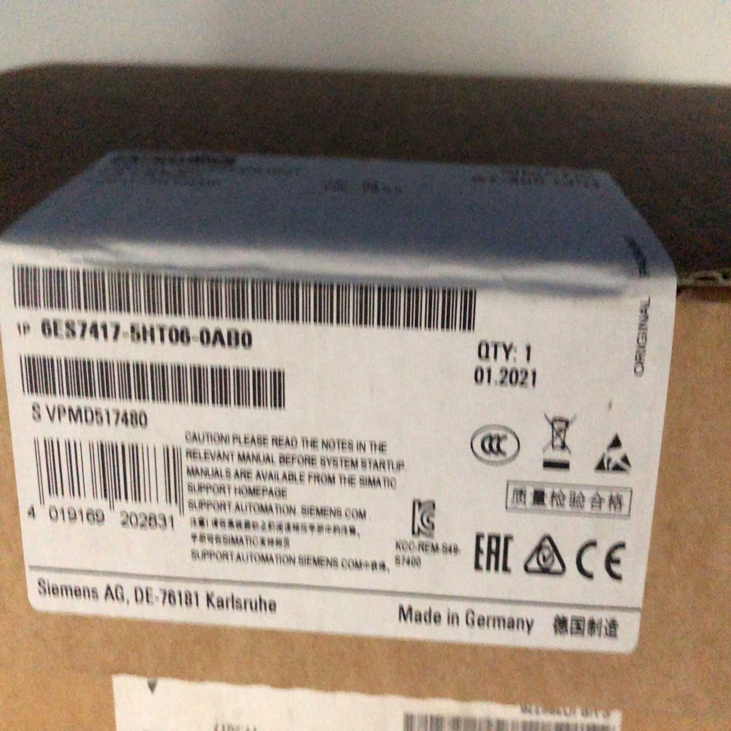 6ES7417-5HT06-OABO未开封，联系询价