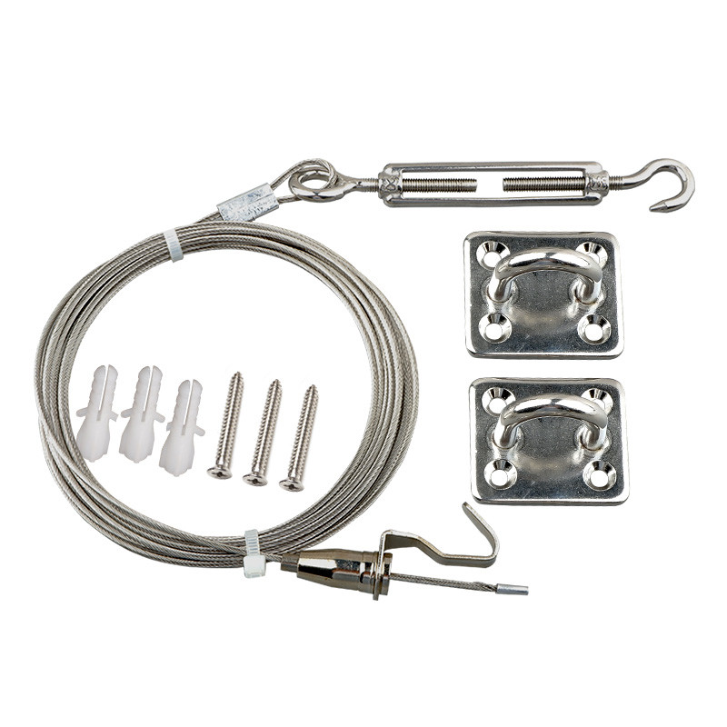 快选窗帘挂道线挂窗帘的钢丝绳窗帘配件晾衣绳窗帘绳可调节钢丝绳