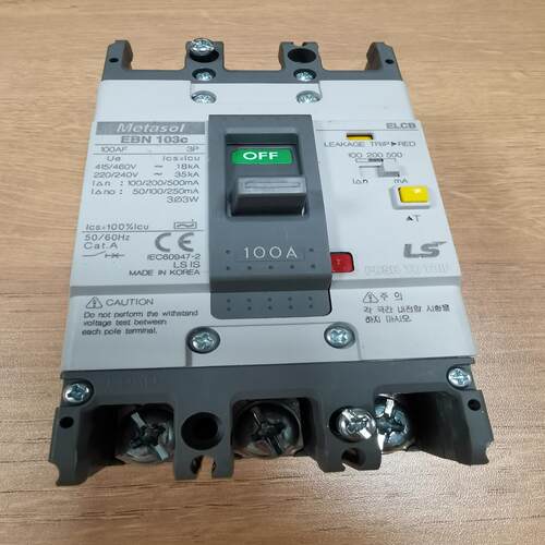 LS塑壳漏电断路器 EBN103C 3p  104C 4P~询价