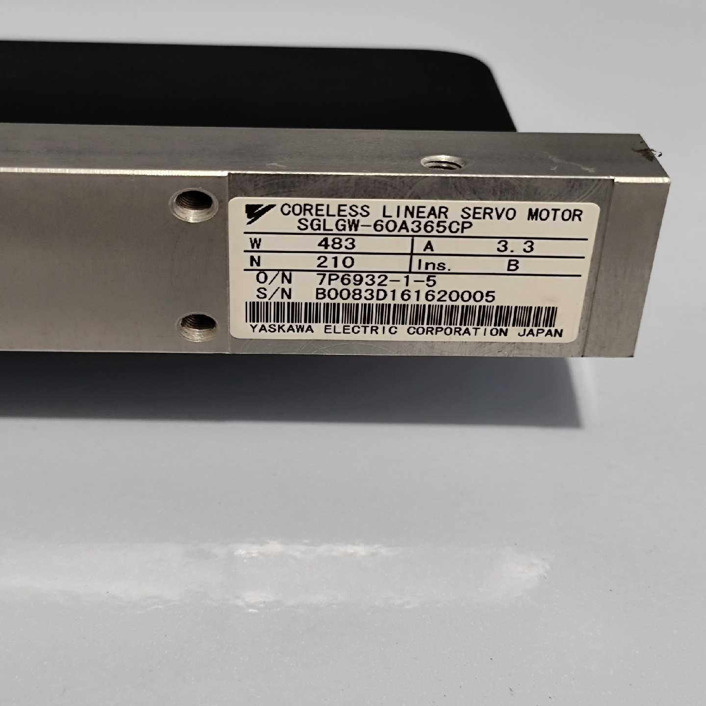 【星慕电子】安川无核直线伺服电机 SGLGW-60A365CP 成色很新