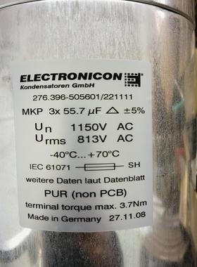 询价~ELECTROCON 电容 ：MKP3*55.7UF ，