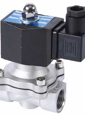 SNS神驰气动304不锈钢电磁阀常闭水气阀2WB160-15 200-20 250-