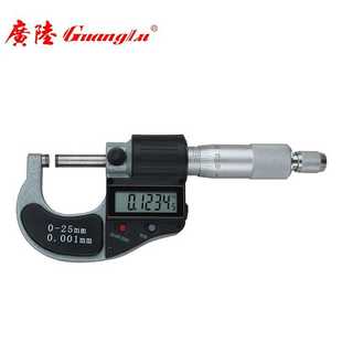 广陆电子R数显外径千分尺0 25mm千分尺0.001mm