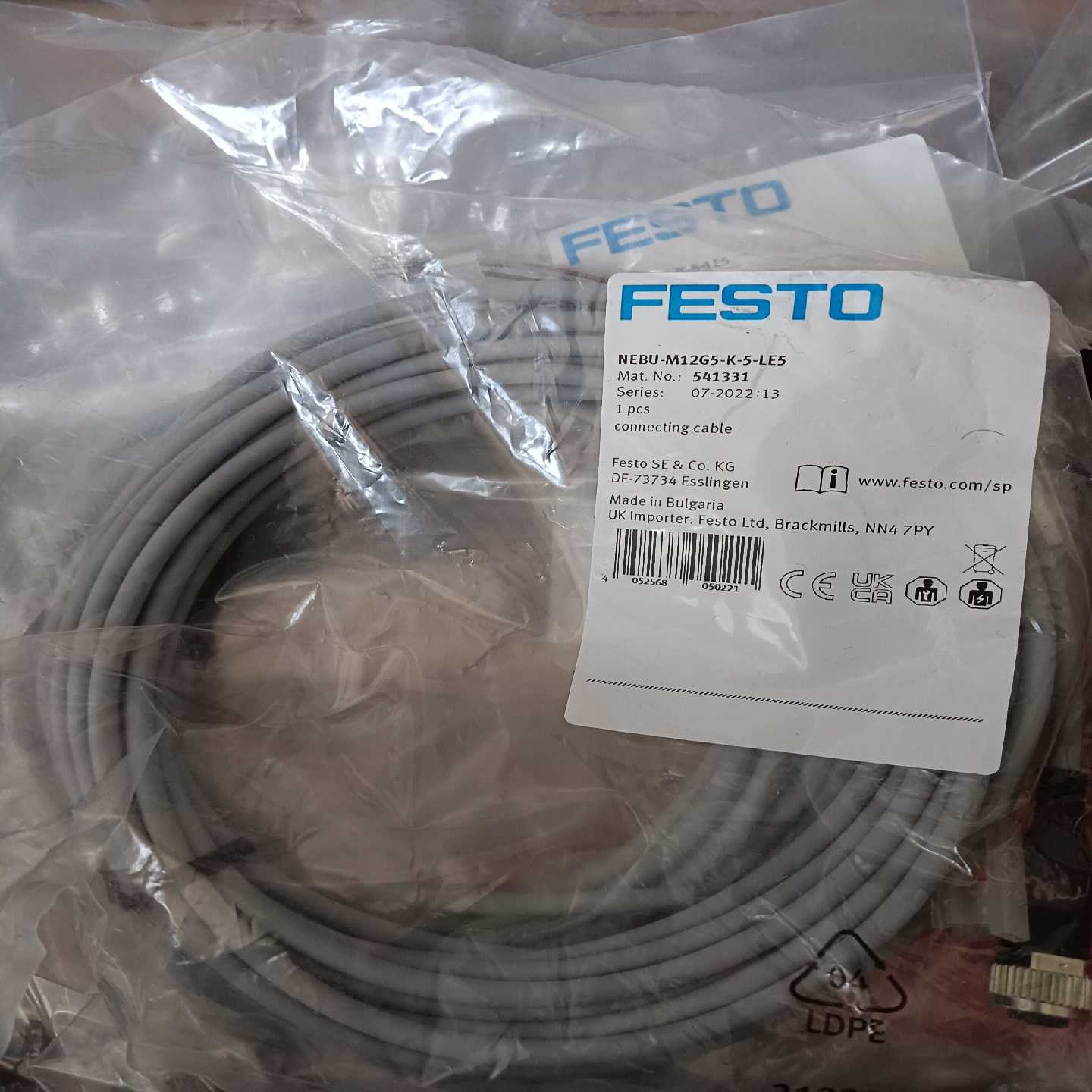 询价费斯托festo连接线NEBU-M12G5-K-5-LE5