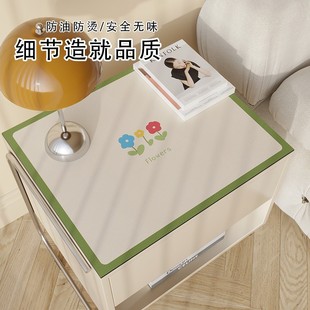 现代简约床头柜保护垫防水防油皮革桌垫冰箱洗衣机防尘免洗盖垫子