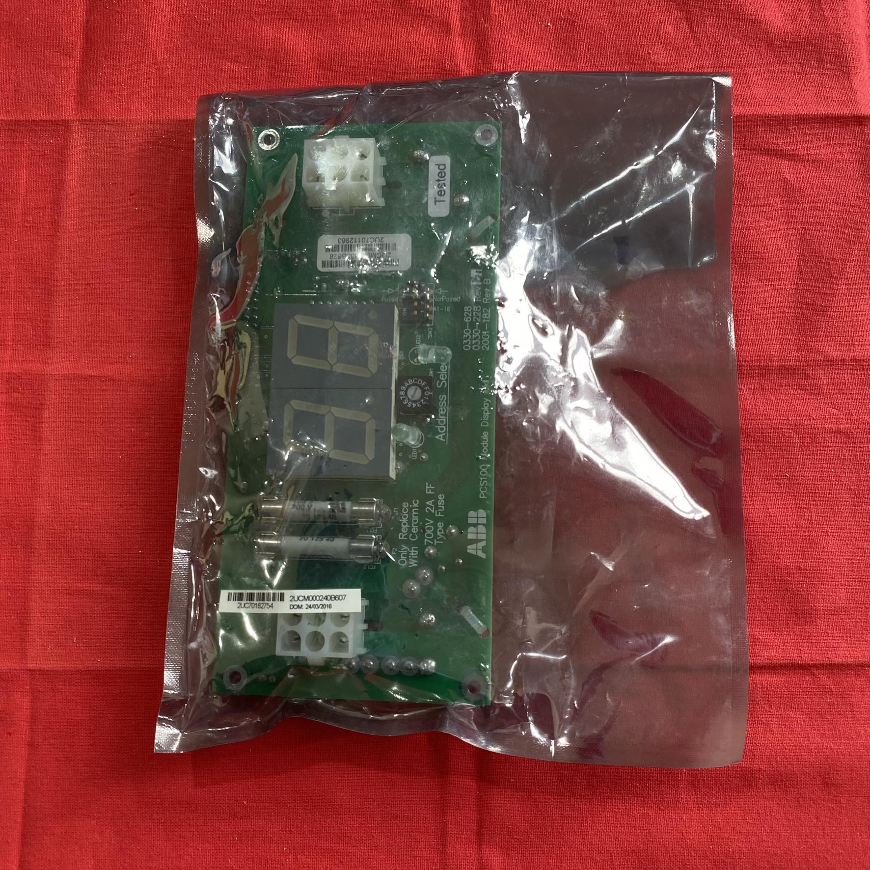 ABB显示板PCS100 FUSE 2UCM000330B628 0330-628数字显示