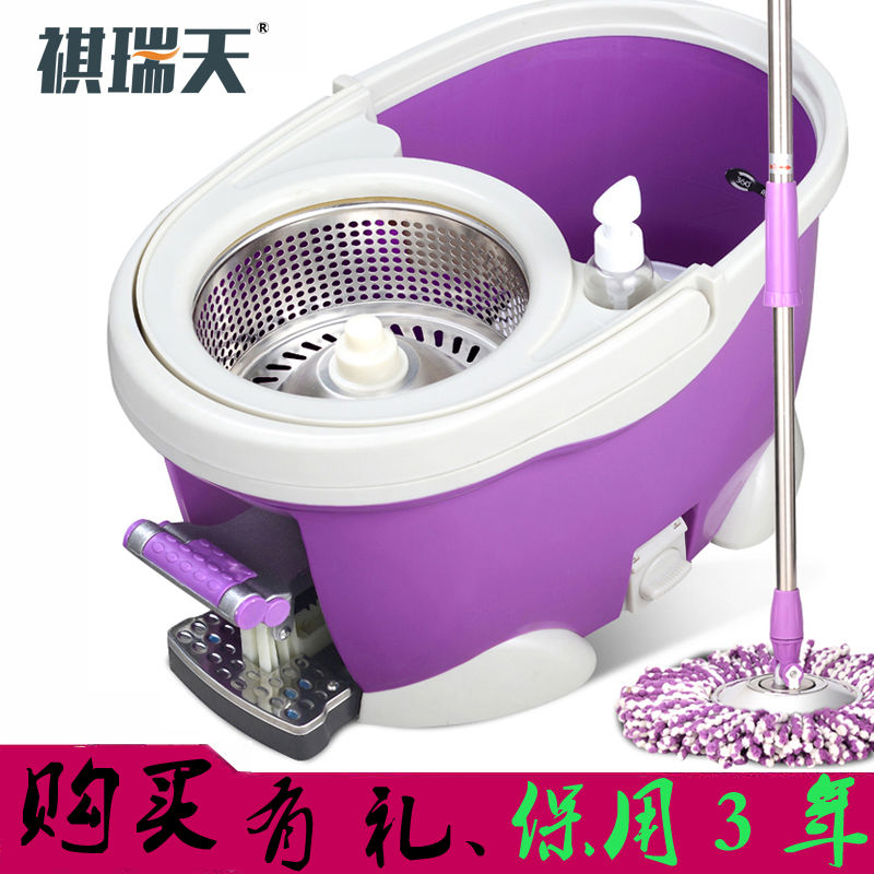 祺瑞天四驱动好神拖手压拖把桶旋转拖把自动拖布地拖拖地桶墩