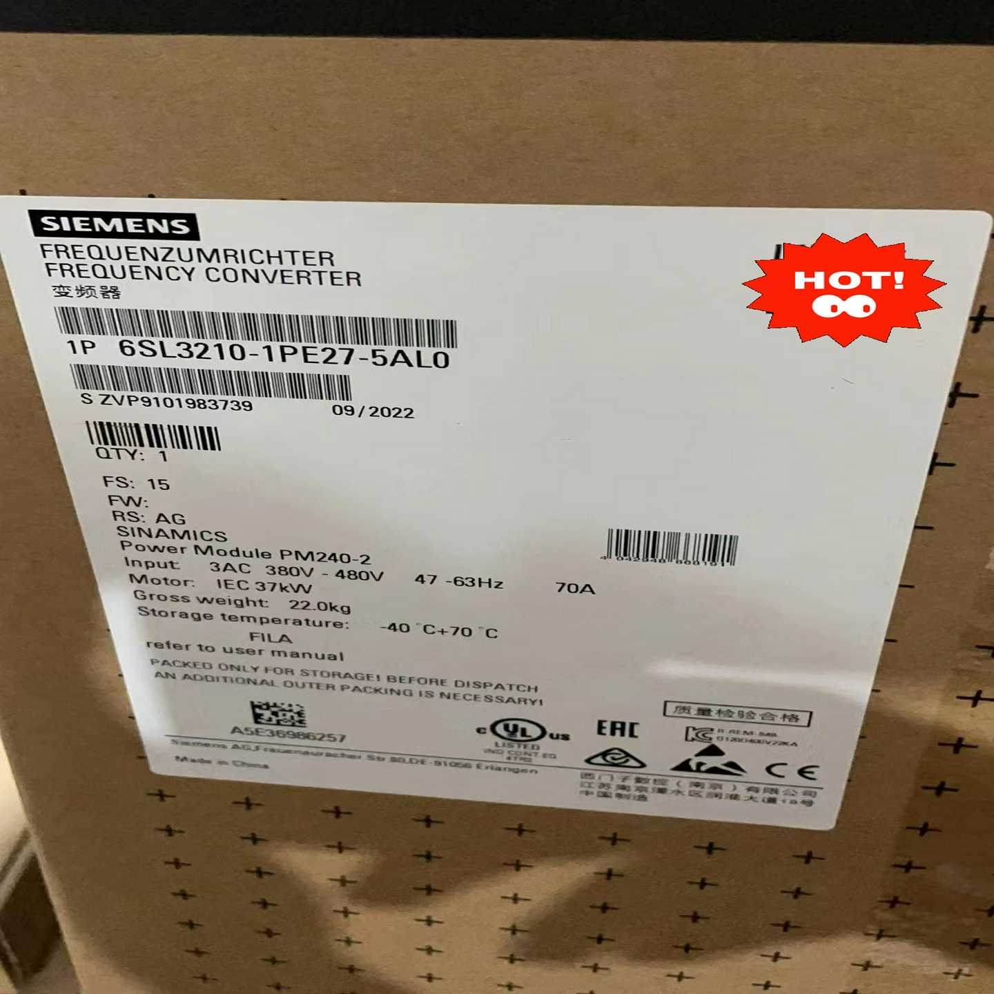 保内!!6SL3210-1PE27-5AL0全~询价