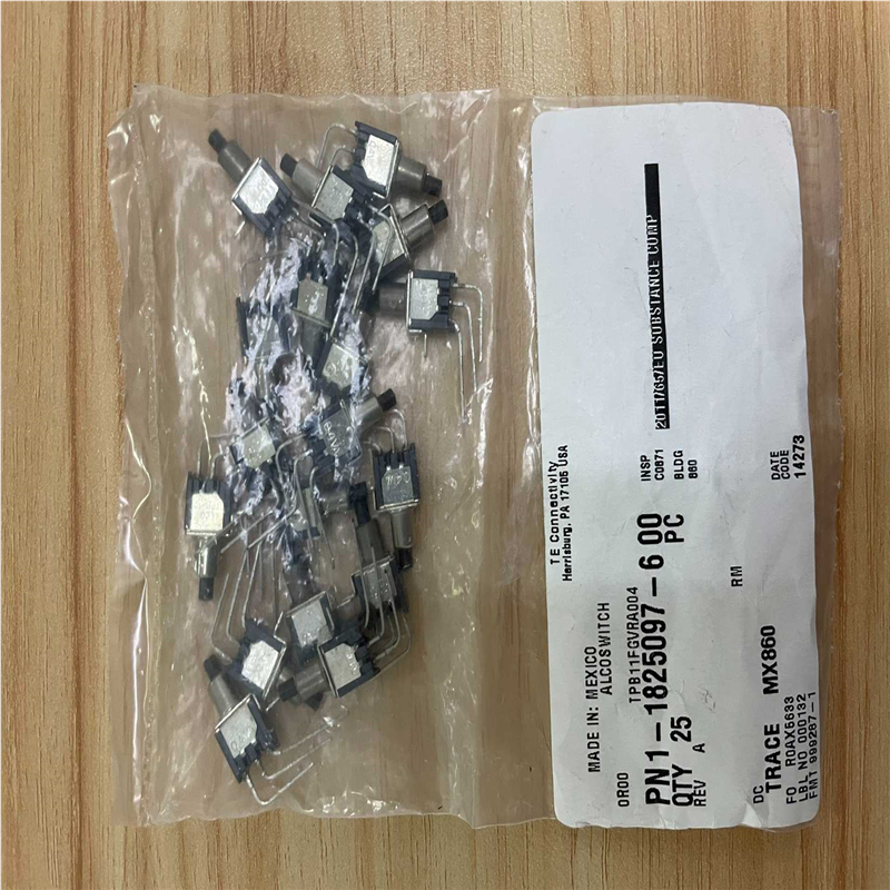 TE按钮开关，1-1825097-6，50pcs，~询价
