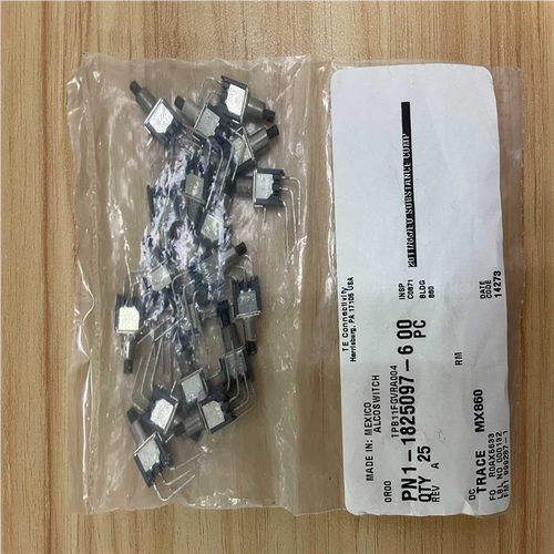 TE按钮开关，1-1825097-6，50pcs，~询价