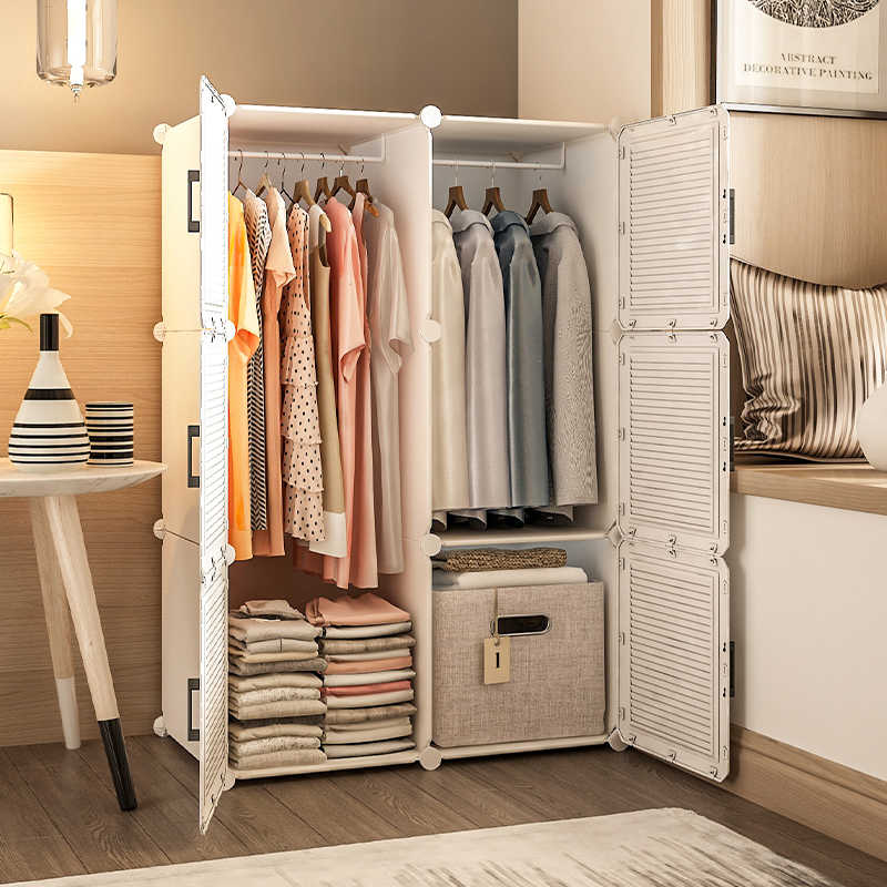 简易小衣柜结实耐用出租房用宿舍家用卧室屋组装塑料儿童收纳