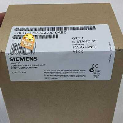 全新未开封6ES7312-5AC00-0AB0产品质保一年~询价