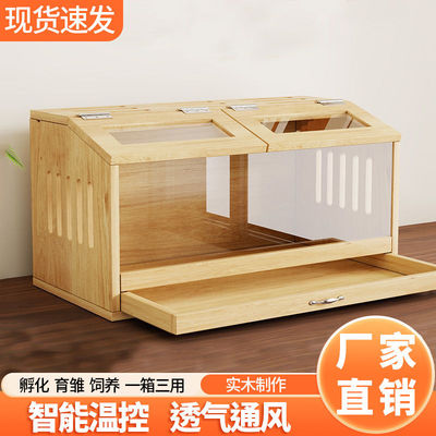 芦丁鸡仓鼠宠物饲养造景育雏保温箱鸡笼别墅家用卢丁鸡养殖笼子