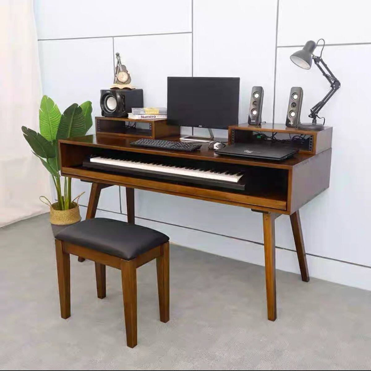 琴桌88键电钢琴桌子录音棚工作台音乐工作桌编曲工作台调音台桌子