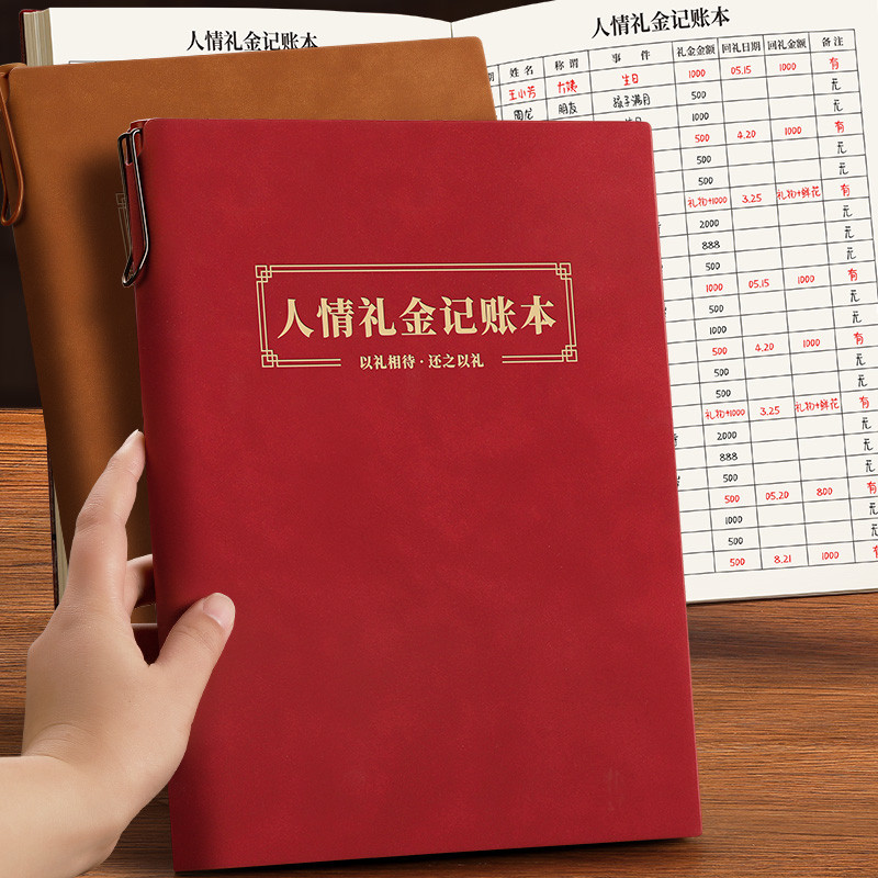 人情礼金记账本往来礼金登记2025年高颜值记录本手帐明细账收