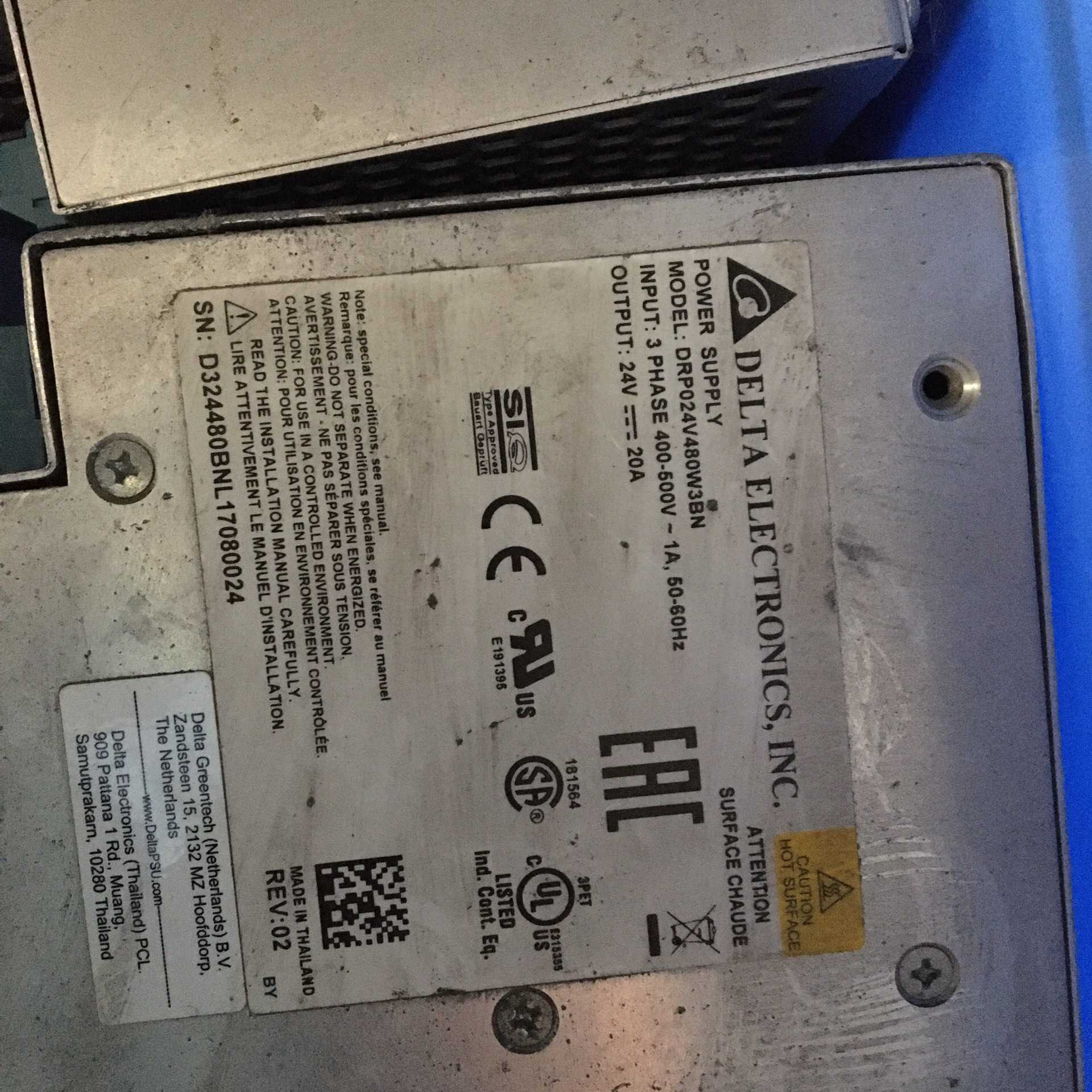 (询价)台达导轨式电源 DRP024V480W3BN(2个/600)