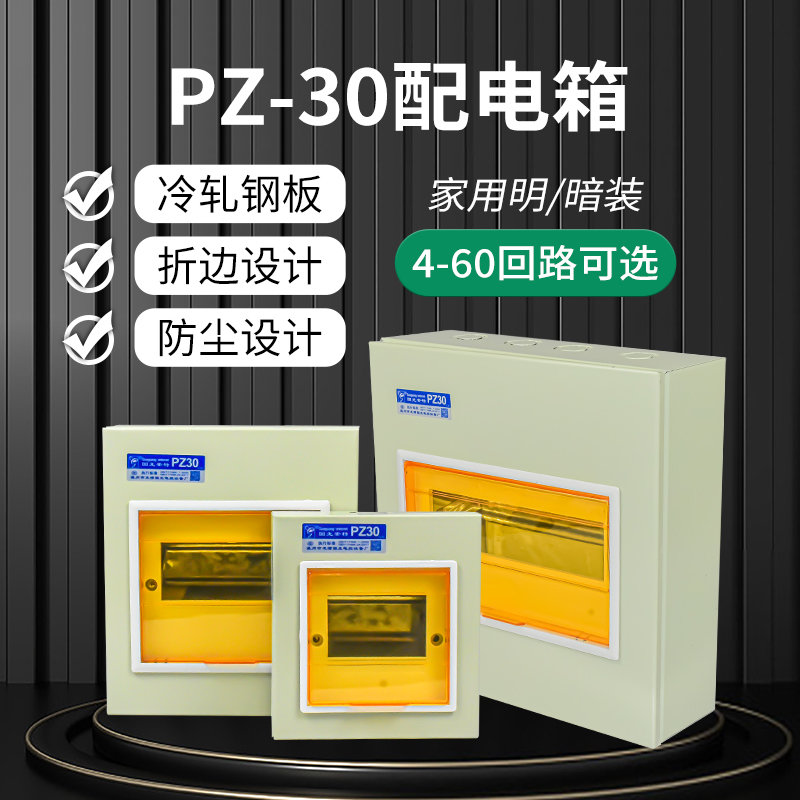 家用PZ30配电箱回路强电箱电源表空气开关盒子照明布线箱暗装