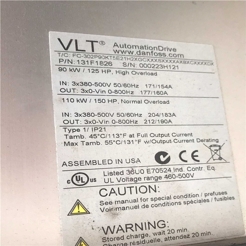 议价FC-302P90K5E21H 丹佛斯变频器FC302