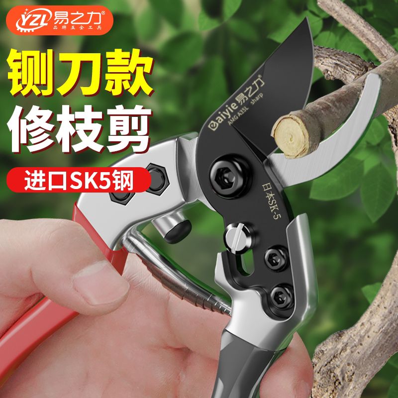 日本进口园艺剪刀修枝园林剪枝修花粗枝sk5剪树枝专用果树花
