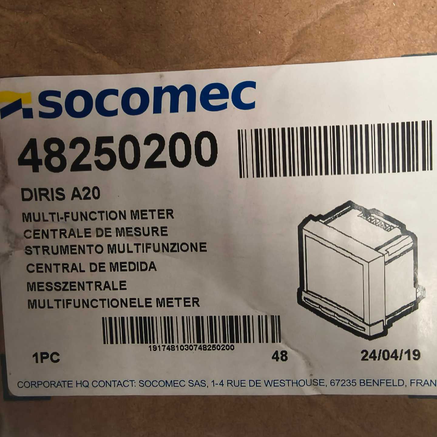 法国溯高美48250200 DIRIS A20  多功能智能【鑫鑫商铺】