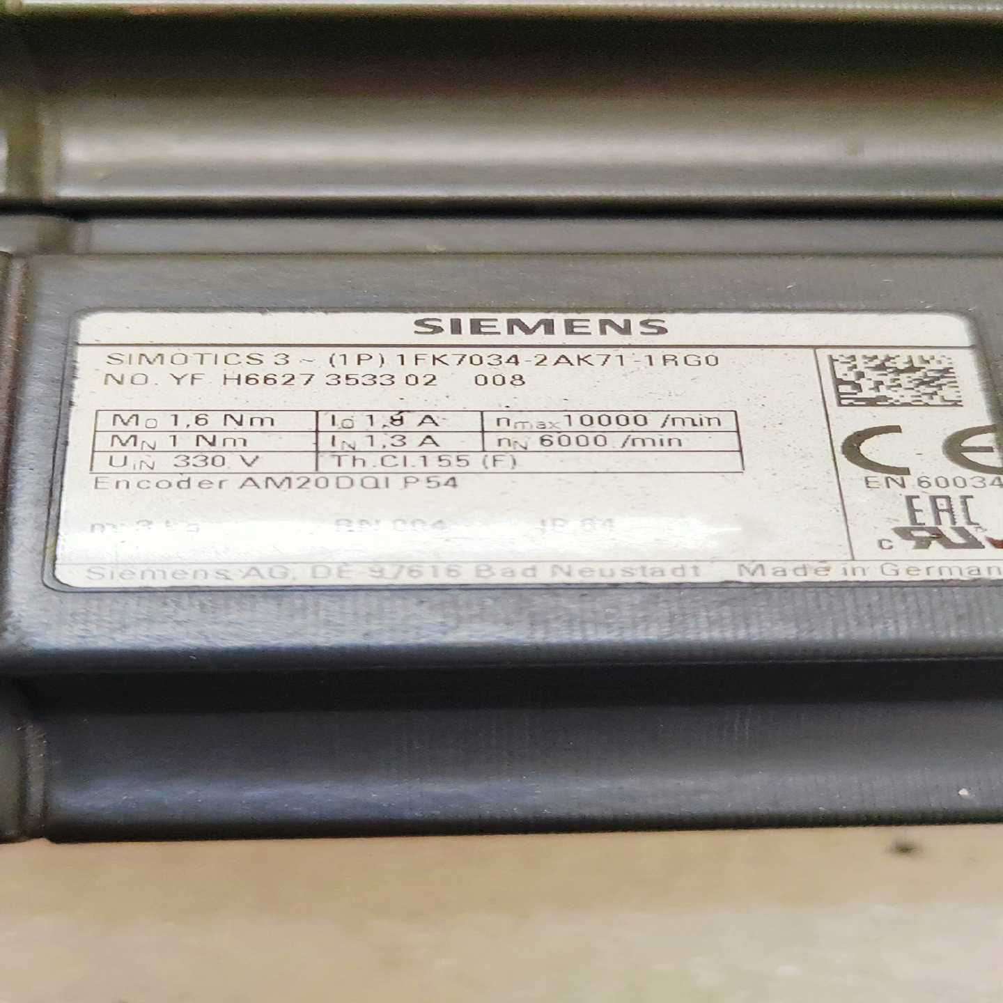 1FK7034-2AK71-1RG0，伺服电机，机体（~询价