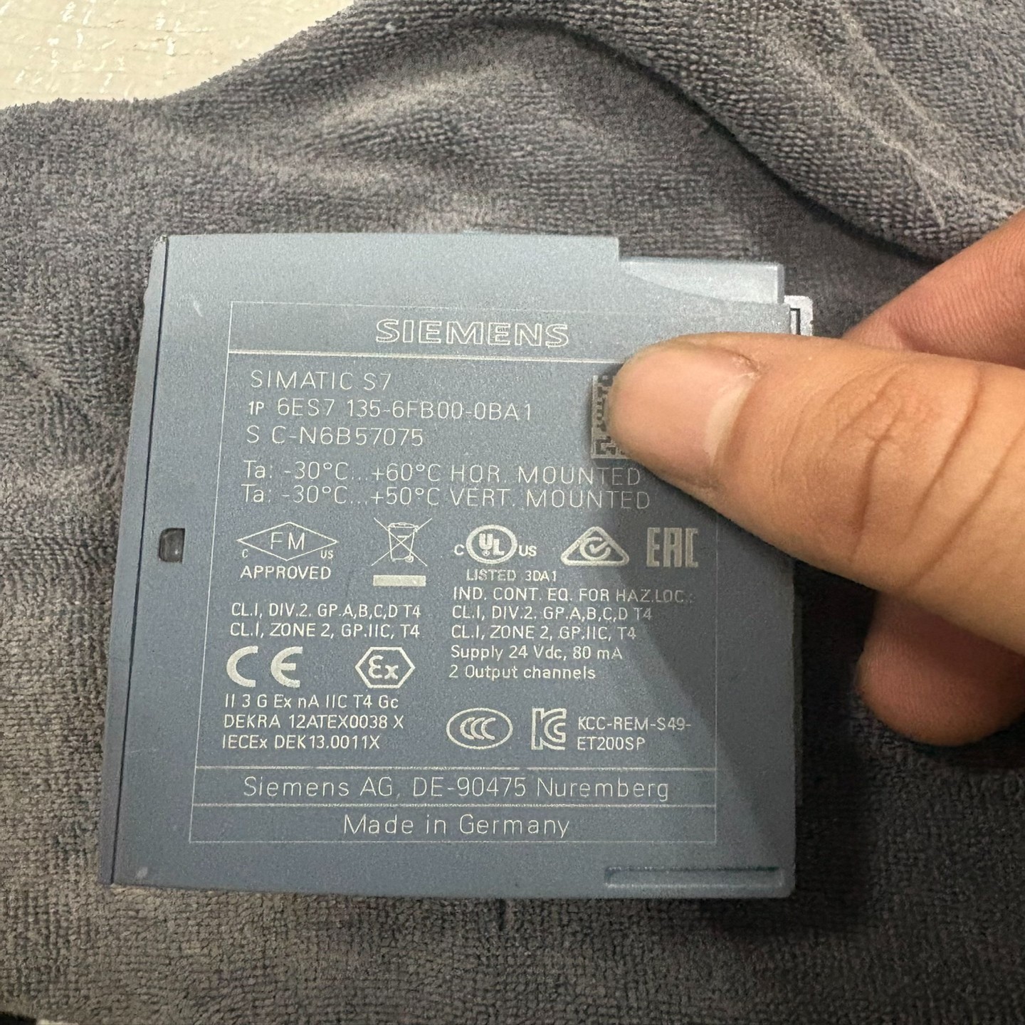 (询价)6ES7 135-6FB00-0BA1plc模块，
