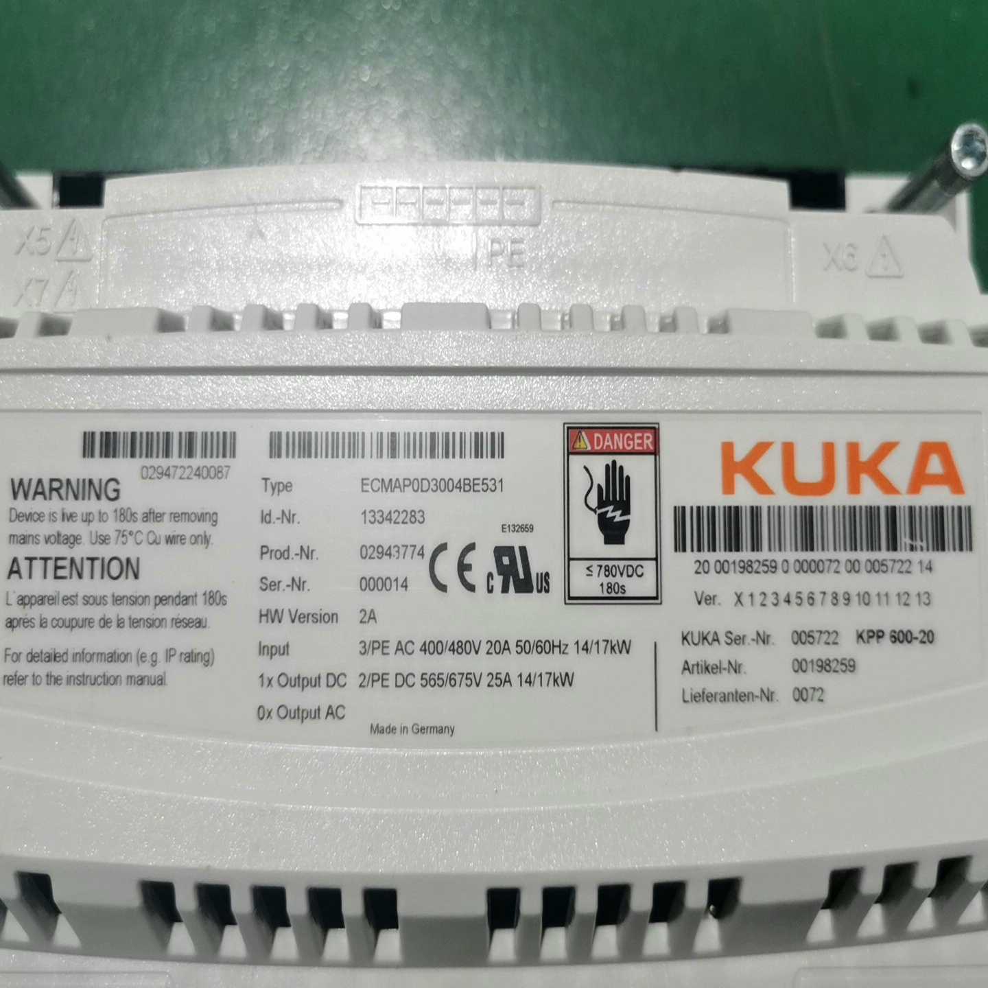 库卡机器人 KPP 600-20（ECMAP0D3004BE（地坛设备）