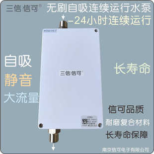 长寿命24小时连续运行耐高温循环增压直流刷自吸泵抽水泵