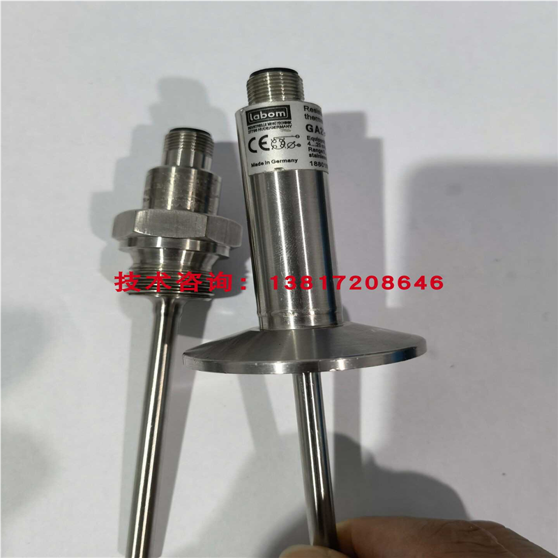 德国labom朗博温度传感器GA2700小卡盘接口25.4卡箍PT100  4-20
